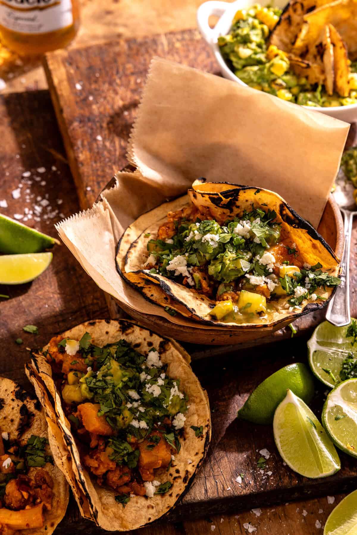 30-Minute Al Pastor Tacos with Smashed Avocado