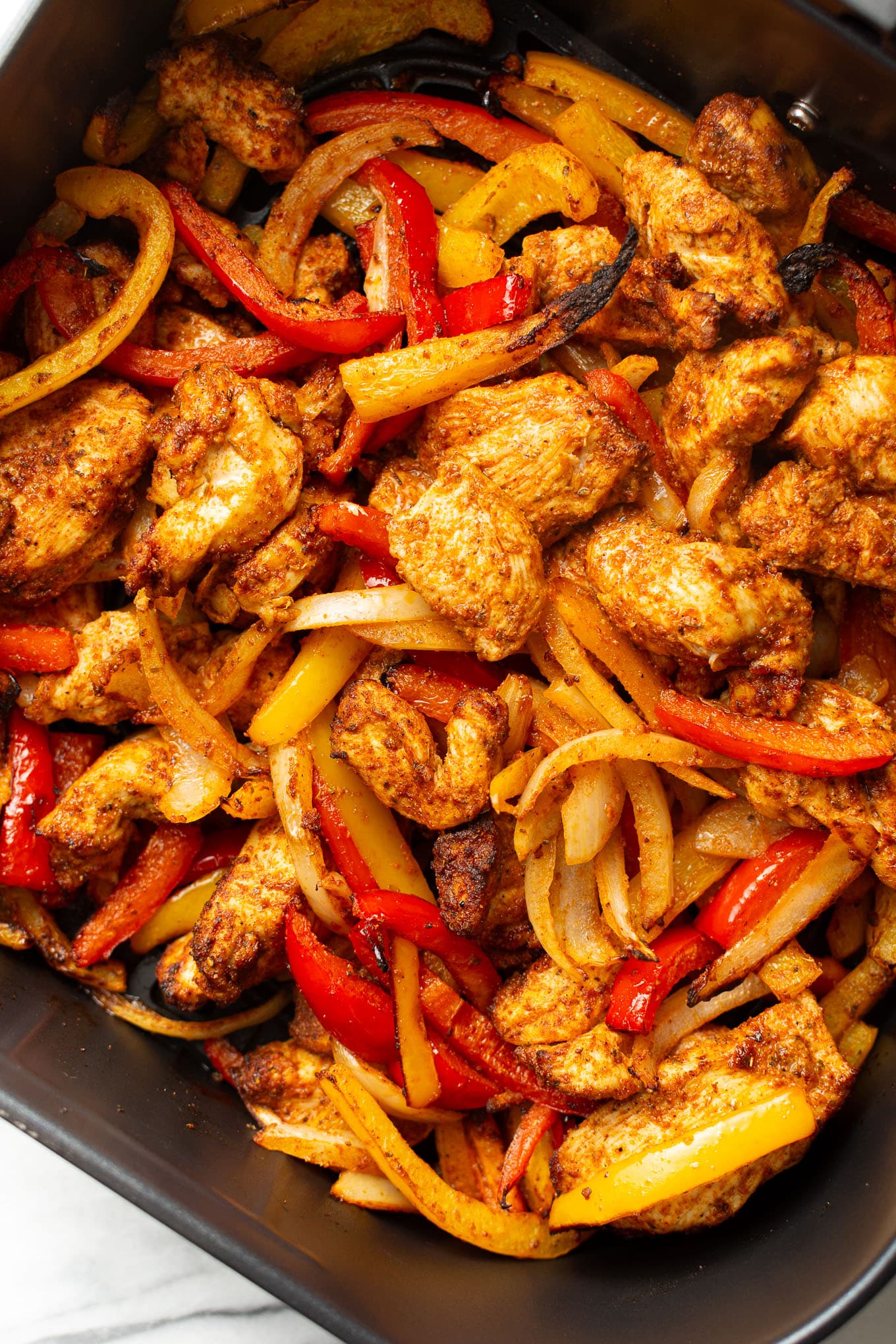 Air Fryer Chicken Fajitas with Homemade Seasoning