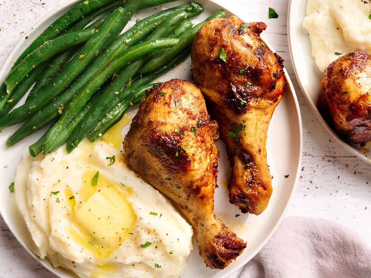 Baked Chicken Drumsticks with Crispy Skin