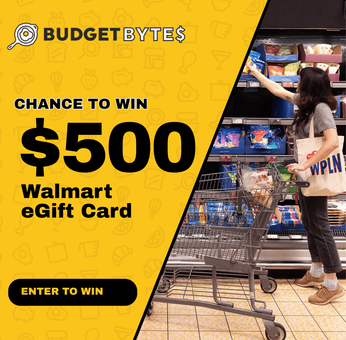 Budget Bytes $500 Walmart Grocery Giveaway – Summer 2026