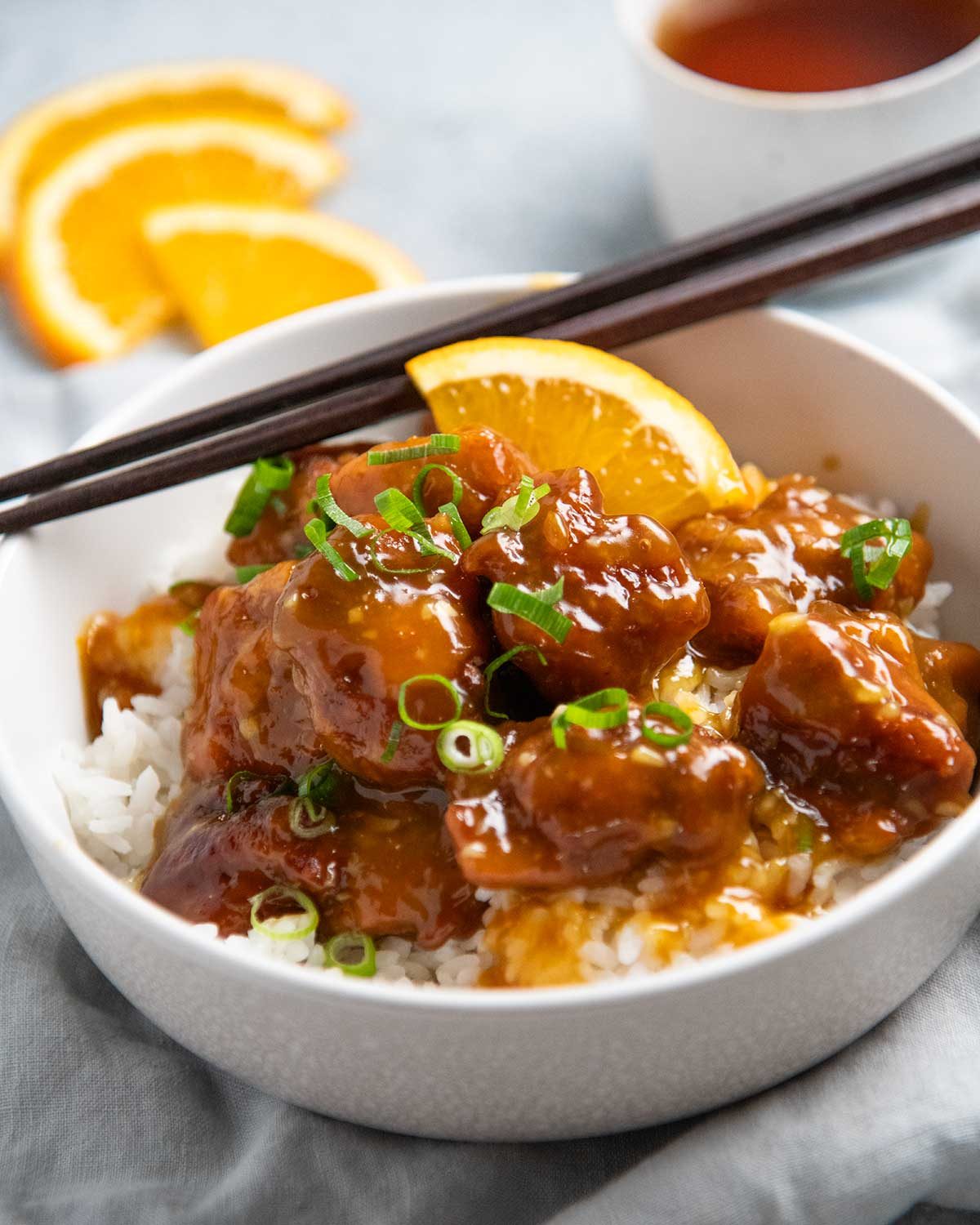Chinese Orange Chicken Without Deep Frying