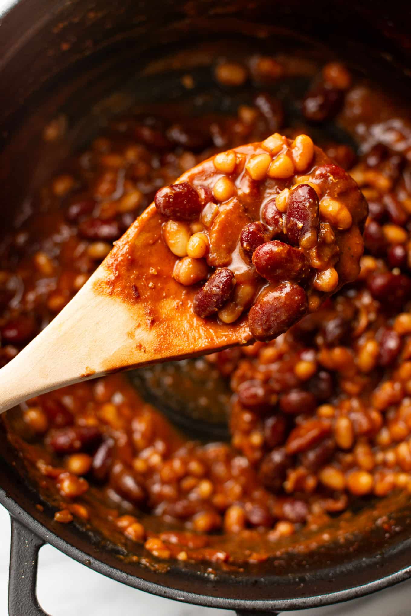 Easy Baked Beans with Bacon