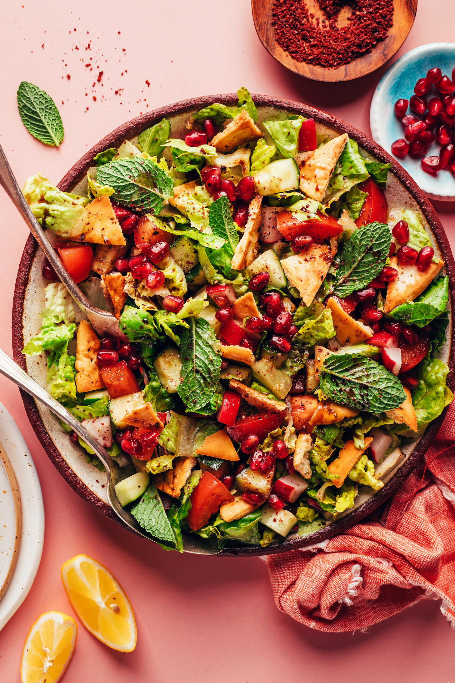 Easy Fattoush Salad (1 Bowl, 20 Minutes)