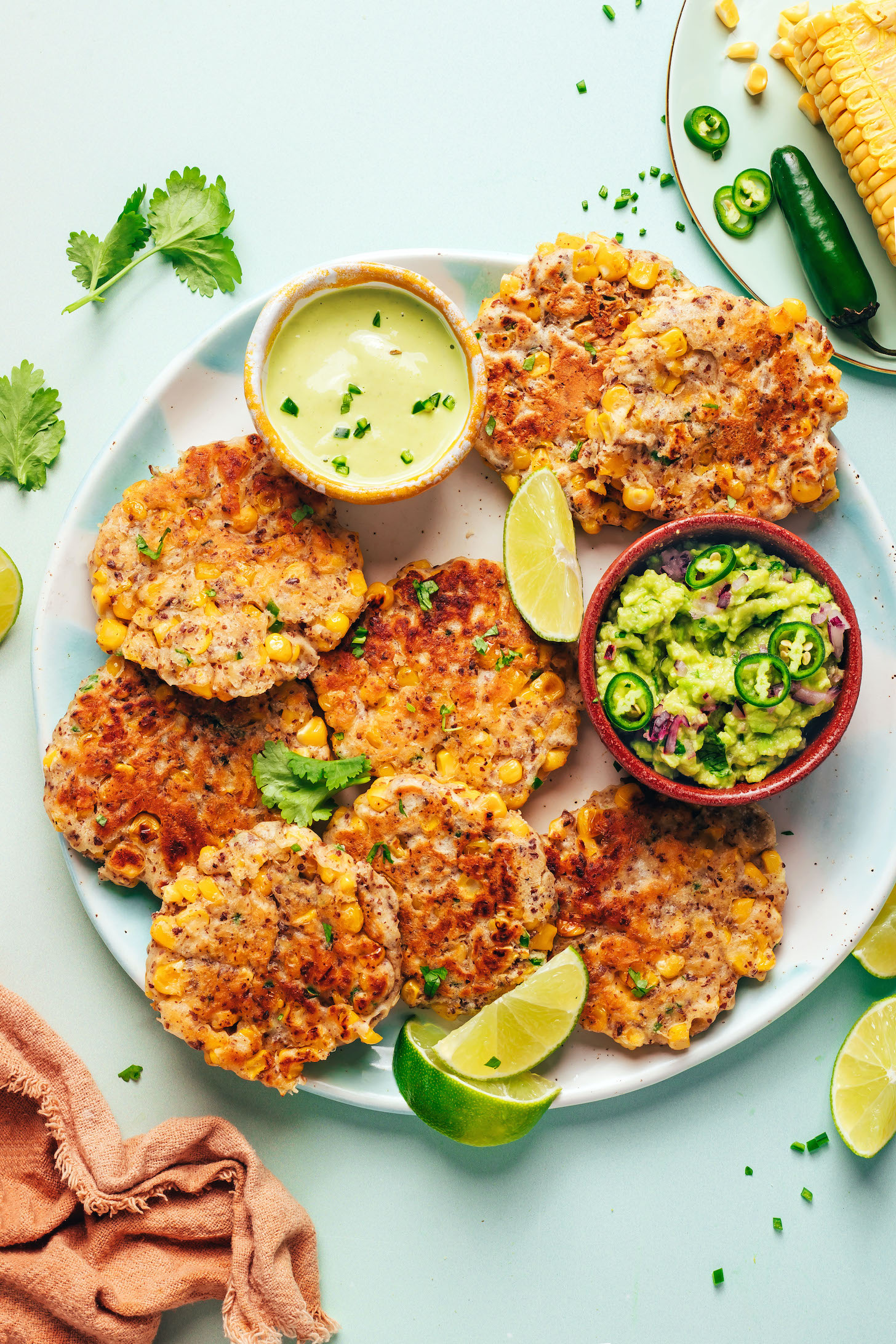 Easy Jalapeño Corn Fritters (Vegan, Optionally Gluten-Free)