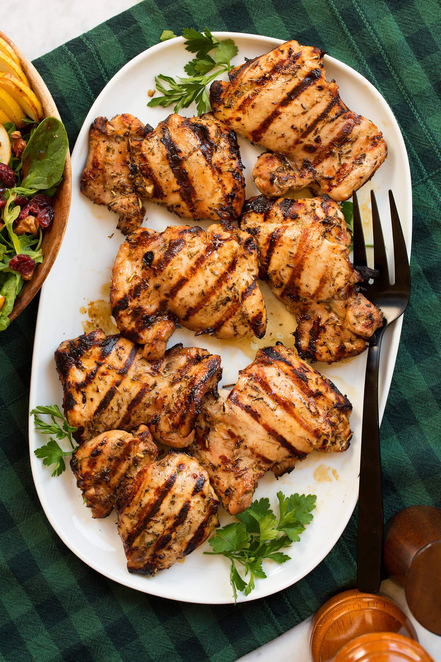 Grilled Chicken Thighs with Citrus Herb Marinade