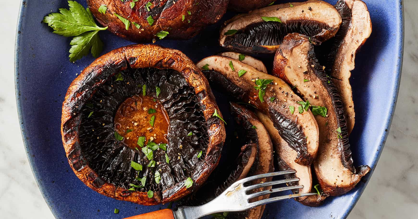Grilled Portobello Mushrooms with Balsamic Marinade