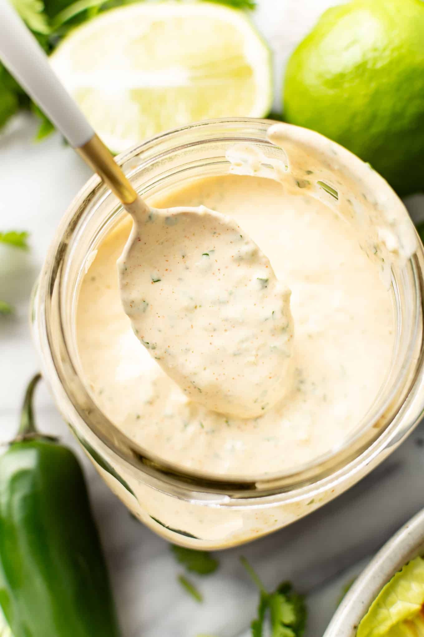 Jalapeño Ranch Dressing, Dip, and Sauce Recipe
