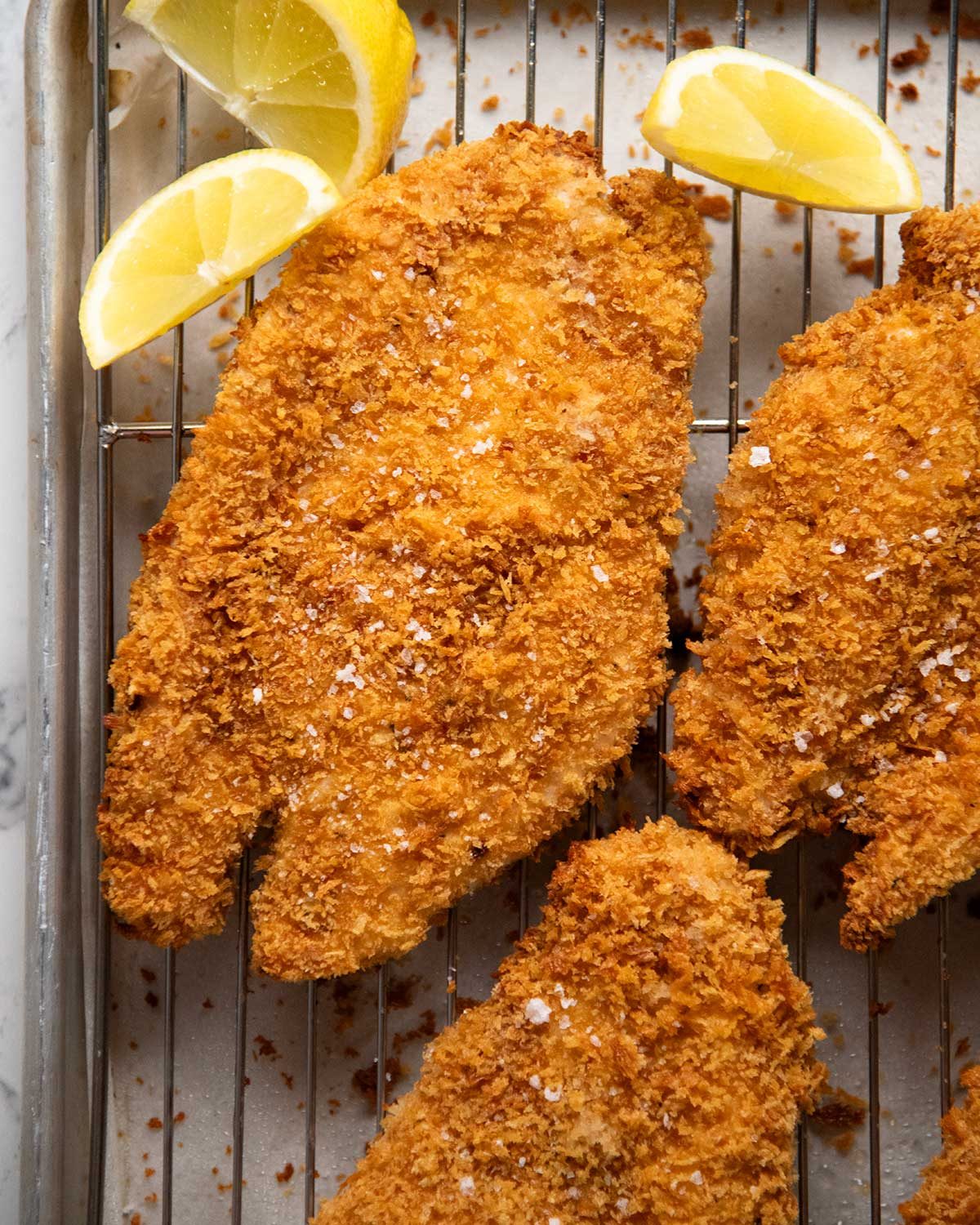 Oven Baked Chicken Schnitzel That's Truly Crispy and Golden