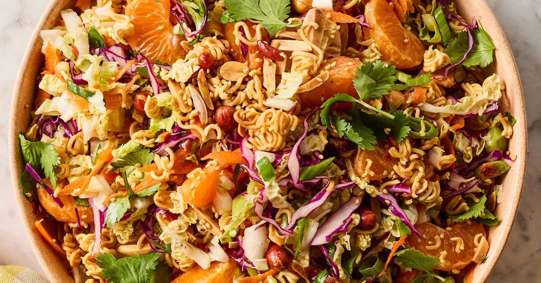 Ramen Noodle Salad with Sesame Orange Dressing