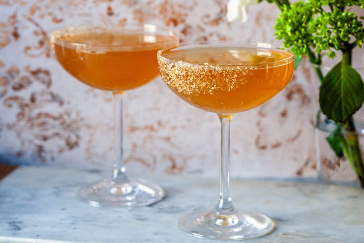 Sidecar Cocktail: Cognac, Orange Liqueur, and Lemon Juice