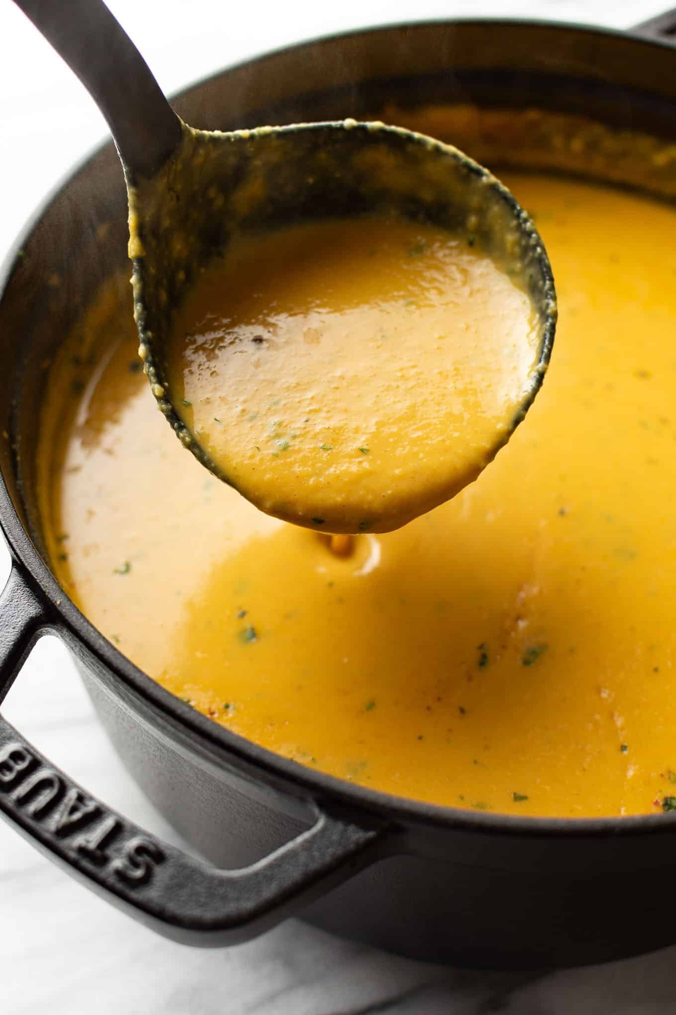 Spicy Lentil Soup with Warm Spices and Evaporated Milk