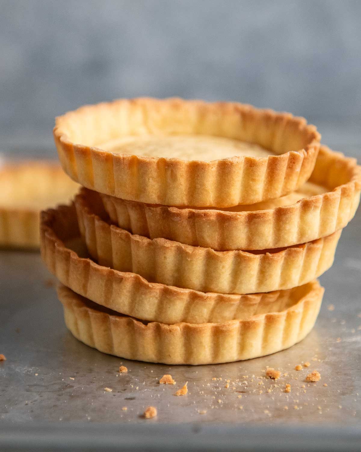 Sweet Tartlet Shells Made with Pâte Sucrée